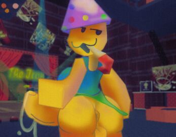 1dickgirl anus artist_request ass asshole back back_view blocky_body bottomless breasts clothed clothing cum dickgirl futa_only futa_sans_pussy futanari hyper_cock hyper_genitalia intersex looking_back noob panties partially_clothed partynoob_(regretevator) penis poob_(regretevator) regretevator roblox roblox_game robloxian solo