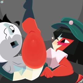 1futa 1girls 4_fingers ambiguous_penetration anklehighs ass balls big_ass big_butt black_eyebrows black_eyes black_hair black_socks blush bottomwear breasts clothed clothing collar crew_socks digital_creature dream_bbq duo ena ena_(dream_bbq) ena_(joel_g) ena_(series) erection eyebrows eyelashes female female_penetrated fingers footwear futa/female futa_on_female futa_penetrating futa_penetrating_female futanari genitals green_bottomwear green_clothing green_footwear green_headgear green_headwear green_skirt green_socks grey_balls grey_blush grey_body grey_penis hair headgear headwear heart_symbol hi_res highlights_(coloring) hole_(anatomy) humanoid humanoid_genitalia humanoid_penetrated humanoid_penis intersex intersex/female intersex_penetrating intersex_penetrating_female jjoyplus joel_g legwear living_moon looking_pleasured moony_(joel_g) multicolored_body multicolored_face multicolored_skin no_underwear nude on_back one_eye_closed one_leg_up open_mouth open_smile penetration penile penile_penetration penis raised_leg red-skinned_female red_body red_butt red_face red_heart red_legs red_skin sex shirt skindentation skirt smile socks sphere_creature thick_thighs thigh_highs thigh_socks topwear two-tone_body two-tone_face two-tone_skin wavy_mouth white_body white_butt white_clothing white_face white_heart white_legs white_shirt white_skin white_topwear wide_hipped_female wide_hipped_humanoid wide_hips wink