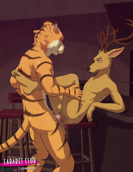 2024 anal anal_sex anthro anthro_on_anthro anthro_penetrated anthro_penetrating anthro_penetrating_anthro antlers anus ass beastars bill_(beastars) biped black_body black_fur brown_body brown_eyes brown_fur brown_nose deer digital_media_(artwork) duo erection felid fur hi_res horn inside lizardlars louis_(beastars) male male/male male_anthro male_penetrated male_penetrating male_penetrating_male mammal markings monotone_body monotone_fur multicolored_body multicolored_fur nude nude_anthro nude_male on_stool orange_body orange_fur pantherine penetration penile penile_penetration penis penis_in_ass plantigrade sex sitting striped_body striped_fur striped_markings striped_tail stripes tail tail_markings tiger whiskers white_body white_fur