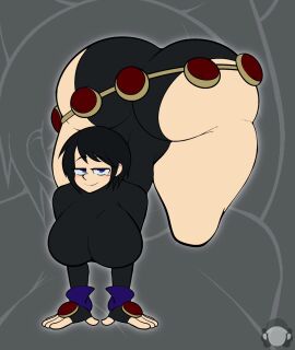 1girls ass ass_up bedroom_eyes black_hair breasts cosplay costume female handstand huge_ass huge_breasts huge_butt hyper_ass hyper_butt kingdom_hearts kingdom_hearts_358/2_days leotard missing_limbs raven_(cosplay) sketchydrawin solo solo_female thick_thighs xion