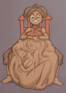 astromonkey avatar_legends avatar_the_last_airbender breasts female female_pred female_prey katara mai_(avatar) nickelodeon nicktoons tight_bulges ty_lee vore vore_belly