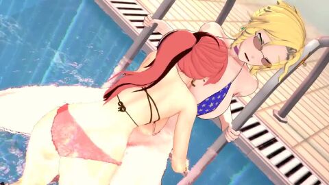 dezerbitch futa_on_female glynda_goodwitch light-skinned_female light-skinned_futanari neo_(rwby) rwby tagme video