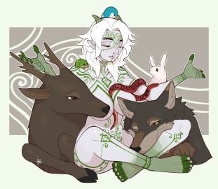 completely_nude convenient_censoring dungeons_and_dragons female gooqimastula_(ishton) ishton nude tagme tiefling tiefling_girl