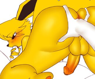 2boys 5_fingers 69_position anal anal_fingering anthro anthrofied ass backsack balls ballsack blush duo eeveelution erection fellatio fingering fingers foreskin gay generation_1_pokemon genitals hi_res humanoid_genitalia humanoid_penis jolteon male male/male nintendo nude oral partially_retracted_foreskin penile penis pokemon pokemon_(species) prostate_stimulation retracted_foreskin sex sunnyhoneybone uncircumcised yaoi