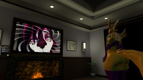 gooning hypnosis male male_only masturbation mind_control renamon screenshot solo tagme vrcgooner06 vrchat