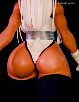 3d animated back_view big_ass bubble_ass bubble_butt cybrokrimson dat_ass mirko miruko my_hero_academia rumi_usagiyama tagme video walking