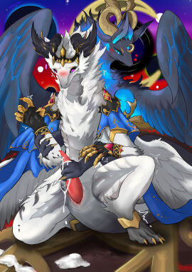 absurd_res bodily_fluids cum dragon dragon_village_m duo female genital_fluids handjob hi_res male male/female manus_(dragon_village) mythological_creature mythological_scalie mythology penile penis scalie sex velkhana4396