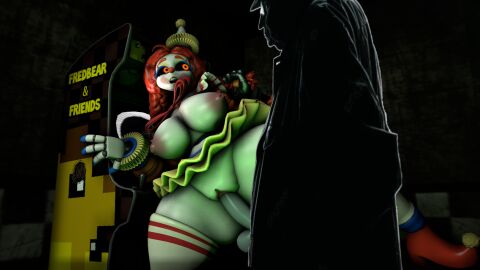 3d against_surface arcade arcade_machine ass big_areola big_ass big_breasts big_butt big_nipples big_penis big_thighs breasts clown clown_girl clown_makeup clown_nose consensual consensual_non_consent dark_penis edwin edwin_murray female five_nights_at_freddy's five_nights_at_freddy's:_secret_of_the_mimic hair_grab huge_ass huge_thighs jackie_(fnaf) jackie_(mishuuyu) lifted_leg lifted_skirt male maxwell_the_cat meme mishuyuu open_legs party_hat penis pigtail_braids pussy satire shitpost straight the_mimic_(fnaf) twintails vagina vaginal_insertion vaginal_penetration vaginal_sex
