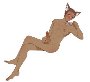 barefoot big_dick big_penis cock feet itsvalentimevt male male_only masturbating masturbation naked nipples penis solo solo_male stroking_penis tasteful_nudity