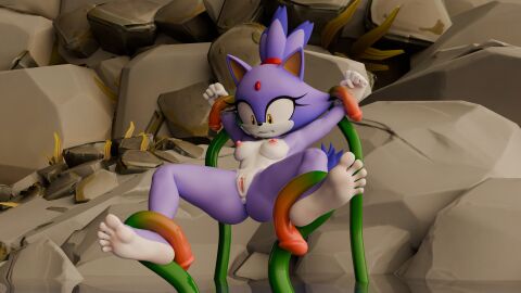 16:9 2024 3d anthro areola arms_tied barefoot blaze_the_cat bound bound_by_tentacles breasts digital_media domestic_cat feet felid feline felis female fur genitals hi_res legs_tied mammal multicolored_body multicolored_fur nipples nude purple_body purple_fur pussy sega soles solo sonic_(series) sonic_the_hedgehog_(series) tentacle twintails3d two-tone_body two-tone_fur white_body white_fur widescreen yellow_eyes