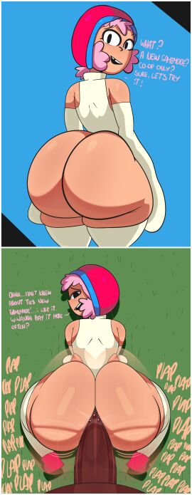 1boy 1girls 2024 aged_up all_fours alternate_version_at_source alternate_version_available anal anal_juice anal_juice_trail anal_sex ass ass_juice big_ass big_butt big_penis bonnie_(brawl_stars) boots brawl_stars breasts bubble_ass bubble_butt curvy_female dark-skinned_male dark_skin english_text fat_ass female flat_chest flat_chested half-dressed half_naked hat hi_res highres huge_ass imminent_anal imminent_sex interracial la_sandia light-skinned_female light_skin male male/female missing_tooth movement_lines penis pink_hair sex shaking shaking_ass shaking_butt shortstack simple_background small_breasts tagme text uncensored unseen_character unseen_male_face wide_hips