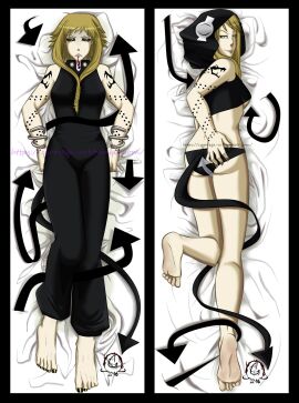 adult_swim breasts dakimakura dakimakura_design feet female medusa_gorgon milf painted_toenails snake soles soul_eater tattoo tattoos toonami witch yellow_hair