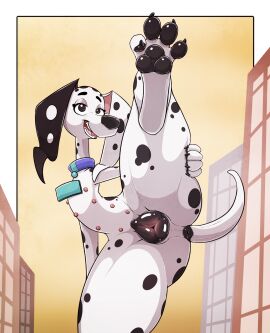 101_dalmatian_street 101_dalmatians 1girls 2023 animal_anus animal_genitalia animal_pussy anthro anthro_female anthro_focus anthro_only anus ass asshole big_thighs black_anus black_body black_fur black_nose black_pawpads black_pussy black_spots blue_collar canid canine canine_anus canine_genitalia canine_pussy canis claws collar complex_background conditional_dnp dalmatian delilah_(101_dalmatians) digital_drawing_(artwork) digital_media_(artwork) disney dog dog_anus dog_collar dog_pussy domestic_canine domestic_dog eyebrows_raised feet female female_canine female_dog female_focus female_only fur genitalia genitals half-closed_eyes hi_res high_resolution highres holding_leg huge_thighs large_thighs leg_hold leg_raise leg_spread long_ears looking_at_viewer mammal milf multi_nipple nipples open_mouth open_smile pawpads paws pink_nipples presenting_pussy psy101 pussy pussy_focus raised_leg showing_pussy slim_waist smile smiling_at_viewer solo solo_anthro solo_female solo_focus spots spotted_body spotted_fur spread_legs tail tailhole teeth teeth_showing thick_legs thick_thighs thighs toe_claws toes vagina vulva white_body white_fur white_spots wide_thighs