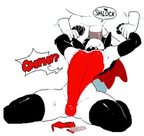 2boys armpits ass_visible_through_thighs black_hair blowjob bulge bulge_through_clothing bunnysuit choker clothed clothed_male_nude_male clothed_sex collar condom condom_wrapper covered_navel deepthroat dizzyspells elbow_gloves erection erection_under_clothes face_fucking faceless_male fellatio femboy gay gloves hairbow latex latex_gloves leotard male male/male male_only moaning navel on_knees onomatopoeia oral original pixel_art red_leotard scythe_(dizzyspells) short_hair_with_long_locks skindentation solo_focus strapless strapless_leotard sweat sword_swallowing_position thick_thighs thighhighs thighs white_background wrist_grab yaoi