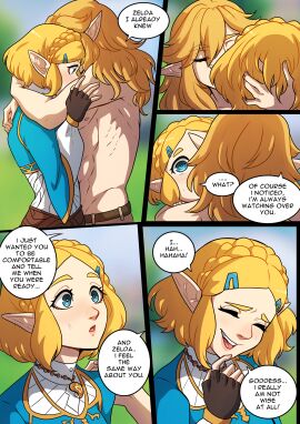 1boy 1girls blonde_hair comic comic_page female kinkymation light-skinned_female light-skinned_male light_skin link male princess_zelda tagme tears_of_the_kingdom the_legend_of_zelda zelda_(tears_of_the_kingdom)