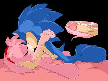 amy_rose barefoot breasts female j_nsfw kissing kissing_while_penetrated male penis pussy sex sonic_(series) sonic_the_hedgehog sonic_the_hedgehog_(series) vagina wholesome wholesome_sex