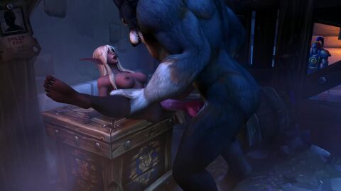 3d animated big_breasts bordeaux_black breasts completely_nude_female cum dark-skinned_female dark_elf female interspecies interspecies_sex knot knotting large_breasts liard long_ears long_hair missionary mp4 nightborne nude nude_female outdoor pointy_ears pussy size_difference sound straight tagme thighhighs vaginal_knotting vaginal_penetration video white_hair worgen world_of_warcraft