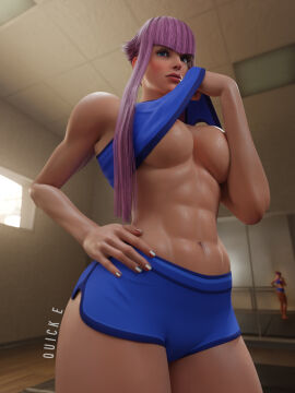 3d breasts capcom female manon_legrand quick_e street_fighter street_fighter_6 tagme underboob