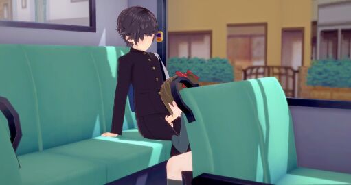 1boy 1girls 3d blowjob bus bus_interior faceless_male female hidden_sex koikatsu love_live! love_live!_nijigasaki_high_school_idol_club male mirux ousaka_shizuku public public_sex public_transportation school_uniform uniform