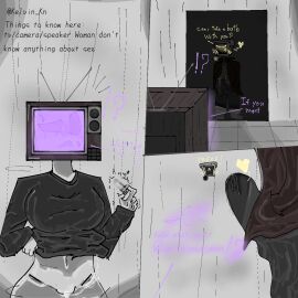 2d big_penis bulge bulge_through_clothing female kelvin_kn male penis robot_boy robot_girl robot_on_robot screen_face simp_cameraman_(skibidi_toilet) skibidi_toilet tv_head tvwoman tvwoman_(skibidi_toilet) white_background white_skin