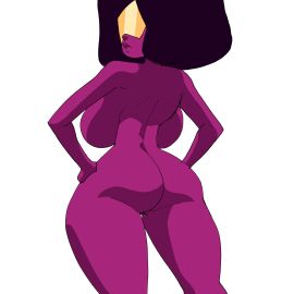 1girls afro areolae bed big_areola big_breasts breasts busty completely_nude coolerinker female female_only garnet_(steven_universe) gem_(species) hand_on_hip hands_on_hips inker_comics inkershike kneeling kneeling_on_bed large_areolae large_breasts looking_at_viewer navel nipples nude nude_female pussy smile smiling smiling_at_viewer source_request steven_universe thick_thighs