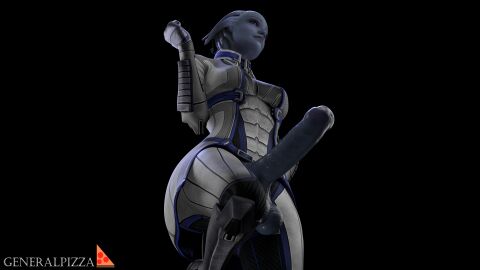 3d asari asari_futa ass big_ass big_butt big_penis futa_only futanari generalpizza highres intersex liara_t'soni mass_effect mass_effect_3 penis