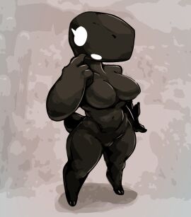 1girls 2024 anthro big_breasts black_body breasts corromon curvaceous curvy curvy_figure cute dinosaur dinosaur_(google_chrome) dinosaur_girl dinosaur_tail featureless_breasts featureless_crotch female female_focus female_only furry google solo solo_focus wide_hips