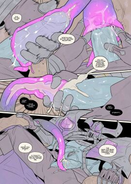 ambiguous_gender armor blue_body blue_skin bodily_fluids comic cum cum_drip cum_in_tentacles cum_inside cum_leaking cum_on_penis cum_string cumshot duo ejaculation erect_penis erection explicitly_stated_consent feral feral_penetrated fingering francisxiennsfw genital_fluids genitals hi_res human human_on_feral human_on_monster human_penetrating human_penetrating_feral humanoid_genitalia humanoid_penis impregnation interspecies juices kassadin league_of_legends light-skinned_male light_skin male male/ambiguous mammal mask monster multi_eye pauldron penetration penile penile_penetration penis penis_in_slit purple_eyes riot_games semen sex slit_fingering slit_juice slit_penetration slit_play tencent tentacle tentacle_creature tentacle_penetrated vel'koz voidborn zoophilia