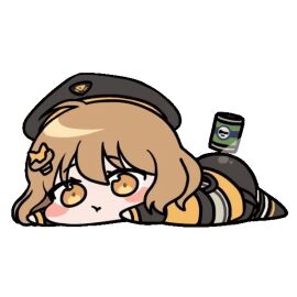 1girls :t animated animated_gif anis_(nikke) artist_request ass beret black_clothing blonde_hair blush_stickers brown_eyes brown_hair can cap chibi chibi_style container curvaceous curvy curvy_female curvy_figure cute female female_focus female_only gif goddess_of_victory:_nikke juggling laying_down laying_on_stomach light-skinned_female light_skin lying lying_down lying_on_stomach medium_hair shift_up shiny shiny_ass shiny_butt shiny_clothes short_hair simple_background solo solo_female solo_focus tagme voluptuous voluptuous_female white_background