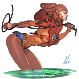 beastman breasts female genderswap genderswap_(mtf) masters_of_the_universe nunchaku_(artist) rule_63 sideboob
