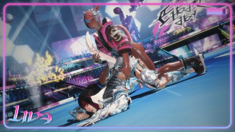 1futa 1girls 3d au_ra breeding camera dark-skinned_futa defeated evisaii female ffxiv final_fantasy_xiv futa_on_female futanari gpose_(ffxiv) livestream miqo'te oc partially_clothed public recording sweaty vaginal_penetration yaana