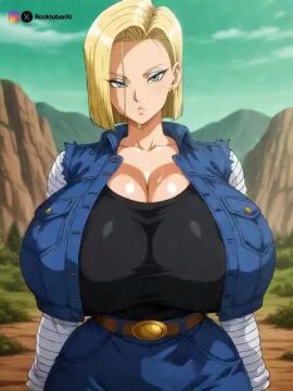 1girls ai_generated alternate_version_available android_18 animated belt blonde blonde_female blonde_hair blonde_hair_female blue_eyes blue_eyes_female bouncing_ass bouncing_breasts cameltoe cleavage curvy dragon_ball erect_nipples female gigantic_breasts grok huge_areolae huge_ass nai_diffusion no_sound puffy_nipples realistic rocktoberai short_hair short_hair_female stable_diffusion thick_lips video voluptuous wide_hips yellow_hair