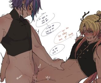 2boys big_penis cuntboy dragon dragonkasa gay intersex kamishiro_rui male penis penis_in_pussy pjsekai pleasure_face ponytail project_sekai pussy pussy_juice ruikasa sex tenma_tsukasa