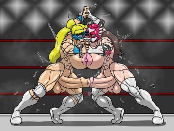 2024 2d 2d_(artwork) 2futas allesey blonde_hair breasts breasts_bigger_than_head brown_hair capcom catfight crossover docking fight foreskin foreskin_play frottage futa_on_futa futanari huge_breasts intersex jaycee julia_chang muscular muscular_futa namco oppai penis rainbow_mika ryona sexfight sexual_competition street_fighter tekken uncircumcised unretracted_foreskin white_boots white_legwear wrestler wrestler_costume wrestling wrestling_mask wrestling_outfit wrestling_ring