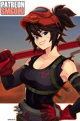 blush dirty female fortnite fortnite:_battle_royale mask smgold sweat tagme the_machinist_(fortnite) thighhighs