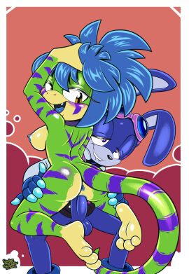 2021 3_toes 5_fingers abstract_background absurd_res anthro anthro_on_anthro anthro_penetrated anthro_penetrating anthro_penetrating_anthro anthro_penetrating_female anus arched_back areola artist_logo artist_name ass ass_grab balls bedroom_eyes big_ears big_penis biped bite biting_lip biting_own_lip black_clothing black_collar black_nose black_shirt black_topwear blue_anus blue_areola blue_balls blue_body blue_boots blue_clothing blue_ears blue_eyelids blue_eyewear blue_face blue_footwear blue_fur blue_gloves blue_goggles blue_hair blue_handwear blue_head blue_legs blue_nipples blue_penis blue_pussy blue_tongue blush boots border bottomless bottomless_anthro bottomless_male breasts brown_eyes butt_grab chrome_(felino) clothed clothed/nude clothed_anthro clothed_male clothed_male_nude_female clothing collar collar_only curling_toes cute_fangs digital_drawing_(artwork) digital_media_(artwork) duo english_text erection eye_roll eyelashes eyewear eyewear_on_head fan_character fangs feet female female_penetrated fingers fluffy fluffy_hair footwear from_front_position fur gecko genitals glistening glistening_areola glistening_balls glistening_body glistening_breasts glistening_butt glistening_eyes glistening_face glistening_feet glistening_genitalia glistening_hair glistening_nipples glistening_penis glistening_scales glistening_shoulders glistening_skin glistening_tail gloves goggles goggles_on_head green_arms green_body green_eyelids green_face green_head green_legs green_scales green_skin green_tail grey_ears grey_face grey_head grey_inner_ear hair half-closed_eyes hand_in_hair hand_on_ass hand_on_butt handwear hi_res holding_hair holding_head jacket jacket_vest lagomorph leporid lizard logo long_ears long_eyelashes long_tail looking_at_butt looking_at_genitalia looking_at_penis looking_back looking_down looking_pleasured male male/female male_penetrating male_penetrating_anthro male_penetrating_female mammal markings mastery_position mostly_nude mostly_nude_anthro mostly_nude_female multicolored_body multicolored_scales multicolored_skin narrowed_eyes nipples non-mammal_breasts nude nude_anthro nude_female open_mouth open_smile orgasm_face partially_clothed partially_clothed_anthro partially_clothed_male penetration penile penile_penetration penis penis_in_pussy pink_background pink_eyewear pink_goggles purple_arms purple_blush purple_body purple_eyes purple_legs purple_scales purple_skin purple_stripes purple_tail pussy rabbit rabbit_ears rear_view red_background reptile salmon_background scales scalie seductive sega self_bite sex shirt short_hair signature simple_background sitting sitting_on_another smile soles sonic_(series) sonic_the_hedgehog_(series) sparkle_the_rabbit spread_legs spreading star_eyes striped_back striped_body striped_markings striped_scales striped_skin striped_tail stripes tail tail_markings teeth text toes tongue topwear touching_hair ultrahyper vaginal_penetration vest white_border white_clothing white_jacket white_topwear white_vest yellow_body yellow_breasts yellow_face yellow_feet yellow_fingers yellow_hands yellow_head yellow_scales yellow_skin