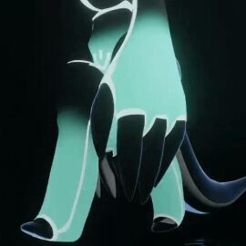 3d animated animated_gif ass big_ass big_breasts big_hands bouncing_breasts breasts bubble_ass bubble_butt clothing female gif lusterblaze no_genitals no_nipples no_sound pointy_ears proxy_(lusterblaze) robot robot_girl screen_face tail thick_thighs walking