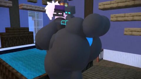 1boy 1girls 3d ass balls big_ass big_breasts big_penis black_body black_skin blue_eyes blue_penis breasts cock duo duo_focus enderman female hb_(hb_the_ender) hbtheender larger_female male male/female minecraft mp4 penis purple_eyes reupload smaller_male smile sound sound_effects tagme video white_hair zinnia_(stemingbunbun)