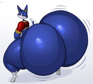 1boy animal_crossing anthro ass ass_bigger_than_head ass_bigger_than_torso big_ass bottom_heavy bottomless bubble_ass bubble_butt crouching fat_ass huge_ass hyper hyper_ass large_ass male male_only massive_ass rover_(animal_crossing) schplingnops solo squatting thick_ass thick_thighs thunder_thighs twerking wide_hips