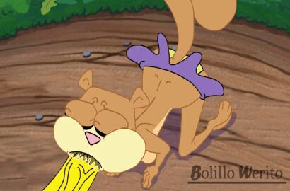 1boy 1girls all_fours animated anthro blowjob bolillo_werito breasts brown_fur cock_worship erection female furry indoors interspecies male male/female mammal nickelodeon oral oral_sex penis rodent sandy_cheeks sea_sponge skirt spongebob_squarepants spongebob_squarepants_(character) squirrel tail veiny_penis