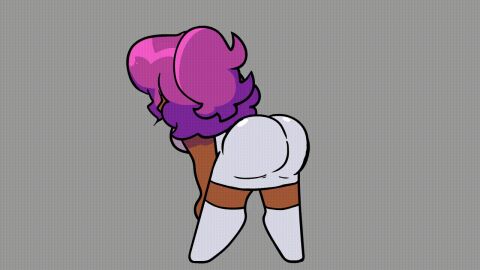animated animated_gif ass ass_shake b3_gf_(blazethewolf55) behind_view big_ass big_booty big_butt blank_background booty bouncing_ass bouncing_breasts breasts dark-skinned_female dark_skin female friday_night_funkin friday_night_funkin_(b3_mod) friday_night_funkin_mod gif girlfriend_(friday_night_funkin) hands_on_knees ponytail purple_hair r1girls shaya_dearest shiny_clothes shiny_hair tagme tight_clothing tomakichann trans_woman transfem twerking white_dress white_thighhighs