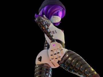1girls 3d 3d_model accurate_art_style anus ass barcode beanie beanie_hat breasts female female_only glitch_productions hand_on_ass hat heart_tattoo looking_at_viewer looking_down looking_down_at_viewer murder_drones nude nude_female purple_eyes purple_hair purple_nipples pussy robot robot_girl robot_humanoid short_hair showing_off_ass small_breasts solo solo_female stepanaan tattoo uzi_(murder_drones) wink worker_drone