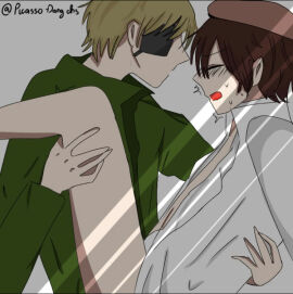 2boys aiden_(bdvn) baron_(bdvn) bdvn gay gay_sex jaki male no_visible_genitalia skinny