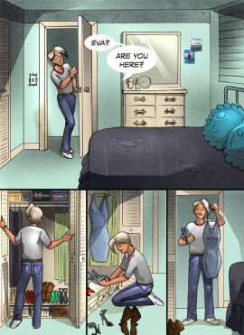 2011 caught caught_in_the_act comic comic_page crossdressing crossdressing_(mtf) crossdressing_male danni_(stvkar) femboy feminine feminine_male feminization male sissification sissy sissyfication stvkar