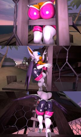 1girls 3d 3d_model anthro anus anus_outline ass bat_wings big_anus big_breasts bodysuit breasts bubble_ass bubble_butt darksorm female female_only furry kabalmystic mobian mobian_(species) mobian_bat neckline presenting_anus presenting_hindquarters presenting_pussy pussy rouge_the_bat rouge_the_bat_(kabalmystic) sega solo sonic_(series) sonic_adventure_2 sonic_the_hedgehog_(series) spandex_suit stairs thick_thighs
