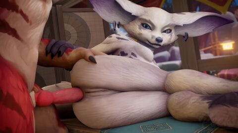 1boy 1girls 2024 3d 60fps anal anal_sex animal_genitalia animated bouncing_balls fur hi_res knot looking_at_viewer loop munt_works original_character peeks_(vulpera) pussy small_breasts smaller_female smaller_male sneaky_peeks sound tagme video vulpera world_of_warcraft
