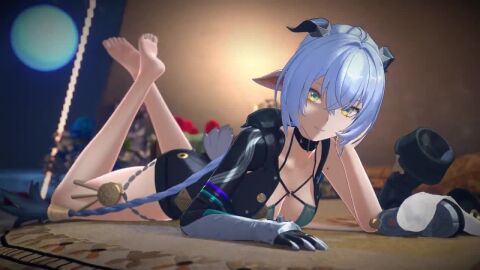 1boy 1girls 3d animated barefoot big_ass blue_hair clothed_female_nude_male cum cumshot foot_fetish footjob girl_on_top grey_hair gs_mel_(gs_melon) jiggling_ass jiggling_breasts light-skinned_female light-skinned_male light_skin long_ears looking_at_viewer lucia_elowen male_pov medium_breasts multiple_views nude nude_male painted_nails pov projectile_cum smelling smelling_shoe sniffing sniffing_shoe socks socks_removed sound sound_effects thick_thighs thiren video wise_(zenless_zone_zero) yellow_eyes zenless_zone_zero