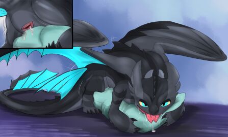 animal_genitalia aroused black_body black_scales bodily_fluids charliemcarthy cloaca cloaca_ejaculation cloaca_juice cloacal cloacal_masturbation dragon ejaculation female feral genital_fluids genitals grinding hi_res horizontal_cloaca how_to_train_your_dragon hug hugging_object hugging_pillow humping in_heat masturbation mythological_creature mythological_scalie mythology needy night_fury orgasm pillow pillow_humping redesign reptile rubbing_cloaca saliva scales scalie solo two-tone_body two-tone_wings wet_cloaca wings