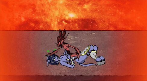 1boy 1girls animated armor belly_button blue_skin blush breasts cape continue_after_cum corruption cum cum_in_mouth cum_inside cum_on_chest cum_on_neck cum_out_mouth cumshot defeated_heroine demon demon_girl demon_horns demon_tail dominant_male draenei draenei_female dripping_cum exposed_breasts fantasy female female_protagonist femsub gorepete green_eyes helpless holding_head house_of_r'thoth imp imp_(warcraft) interspecies larger_female legend_of_krystal male male_on_top medium_breasts monster_on_female monster_rape no_sound on_back orgasm penis questionable_consent red_skin rough_sex sex sex_slave size_difference small_penis smaller_male succubus titjob video_games warcraft world_of_warcraft