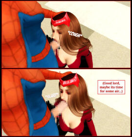 1boy 1girls ass athletic athletic_female athletic_male avengers big_ass big_breasts blowjob bottom_heavy breasts bust busty censored chest comic curvy digital_media_(artwork) fellatio female female_focus fit fit_female fit_male hero heroine hips hourglass_figure huge_ass huge_breasts human large_ass large_breasts legs light-skinned_female light-skinned_male light_skin lips male male/female marvel marvel_comics mature mature_female milf mother mutant_(marvel) oral oral_sex outercourse peter_parker pof3445 scarlet_witch slim_waist sorceress spider-man spider-man_(series) story straight superhero superheroine thick thick_hips thick_legs thick_thighs thighs top_heavy voluptuous waist wanda_maximoff wide_hips witch